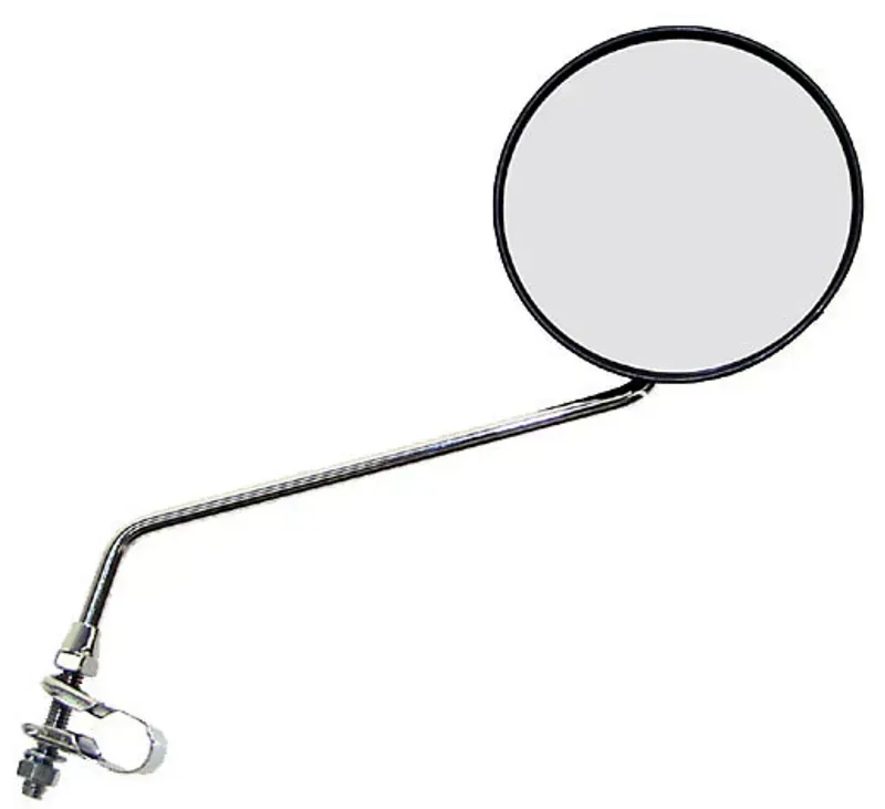 M-Wave Active Round Mirrors w/Non-Glare Glass in Black