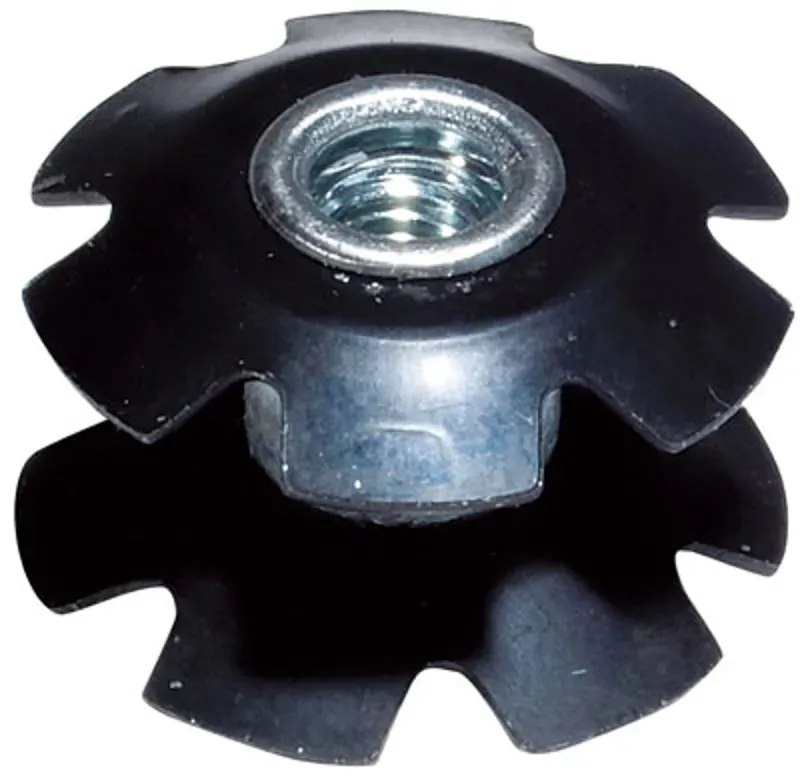 Weldtite A-Headset 1-inch Star Washer Nut in Black