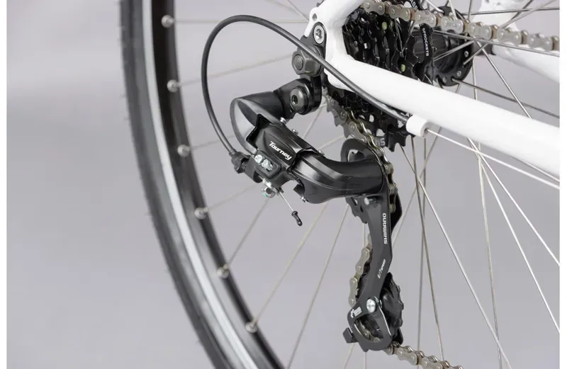 2021 Ridgeback Motion Open Frame Hybrid Bike in White-9