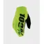 100% Brisker Cold Weather Youth Gloves in Fluo Yellow/Black