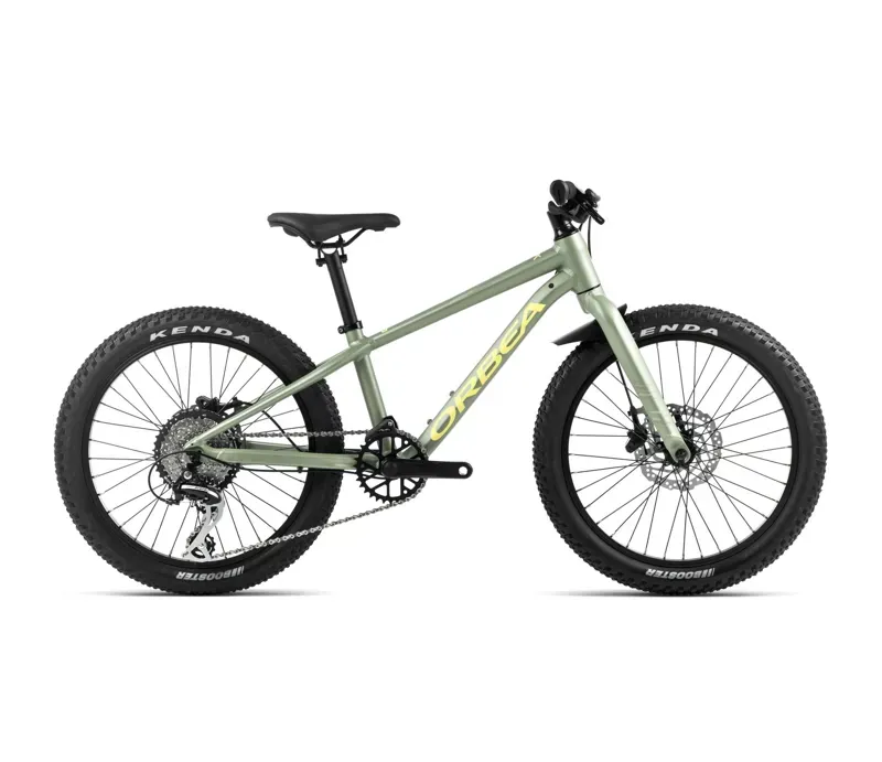 Orbea Mx 20 Team Disc Junior Bike In Metallic Green Artichoke Matt/Yellow Matt