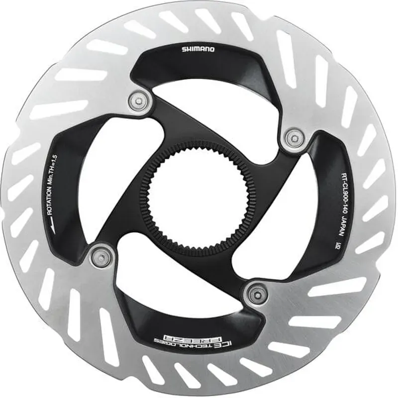 Shimano RT-CL900 Internal C/lock 140mm Brake Rotor in Silver/Black