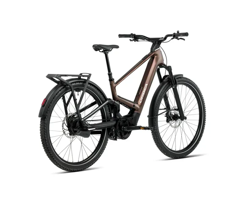 Orbea MUGA 10 E-Hybrid Bike In Metallic Rust/Diamond Black Matt-2
