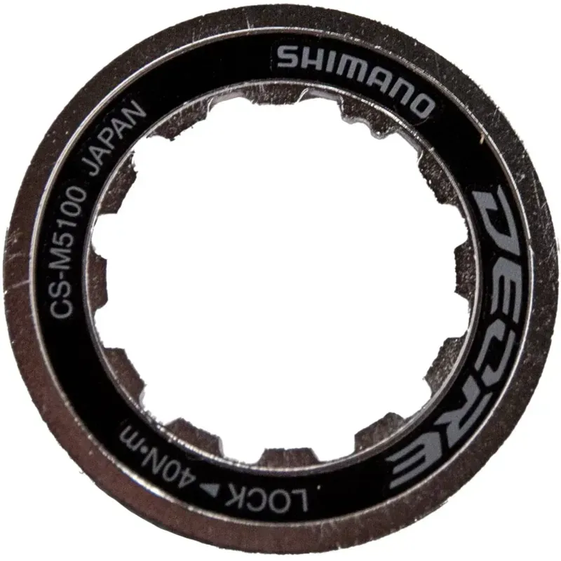 Shimano Spares CSM5100 Cassette Lock Ring in Black