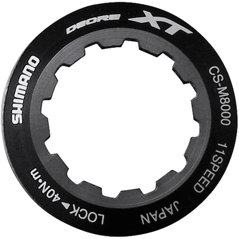 Shimano Spares CSM8000 Lock Ring and Spacer in Black